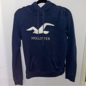Hollister Navy Blue Hoodie (S)